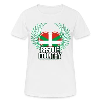 Pays basque - T-shirt respirant Femme - blanc - Devant - AI Model Female 172 dark (172cm)