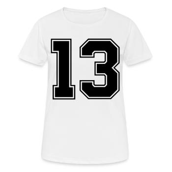 13 - T-shirt respirant Femme - blanc - Devant - AI Model Female 172 dark (172cm)