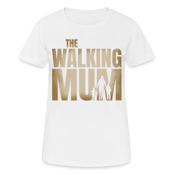 La maman qui marche - T-shirt respirant Femme - blanc - Devant - AI Model Female 172 dark (172cm)