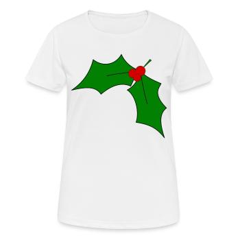 Mistelzweig - Frauen T-Shirt atmungsaktiv - Weiß - Vorne - AI Model Female 172 dark (172cm)