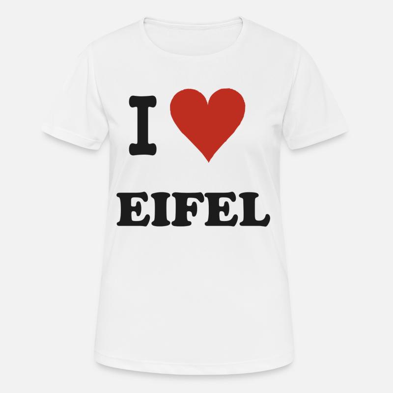 i Love Eifel - Women's Breathable T-Shirt - white