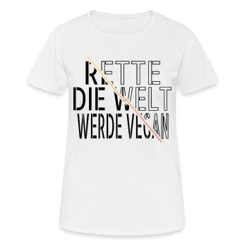 zitat geburtstagsgeschenkidee biologisch - Frauen T-Shirt atmungsaktiv - Weiß - Vorne - AI Model Female 172 dark (172cm)