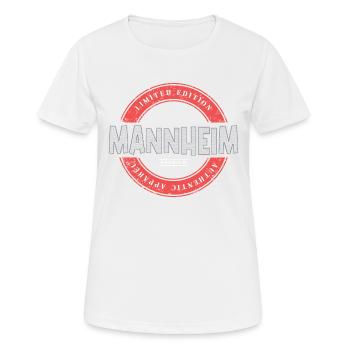 Mannheim Germany City Skyline Home Love - Women's Breathable T-Shirt - white - Front - AI Model Female 172 dark (172cm)