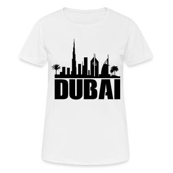 Horizon de Dubaï - T-shirt respirant Femme - blanc - Devant - AI Model Female 172 dark (172cm)