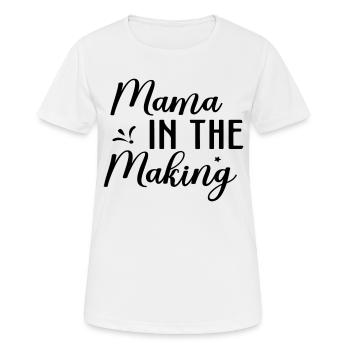 Mama In The Making - Women's Breathable T-Shirt - white - Front - AI Model Female 172 dark (172cm)