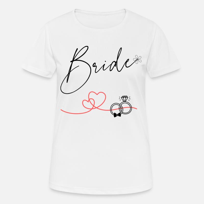 JGA Bride - Women's Breathable T-Shirt - white