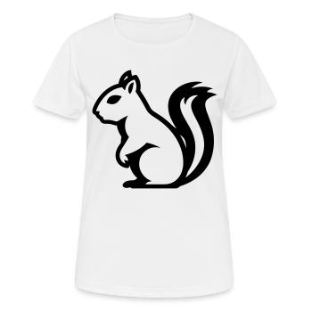 Ecureuil - T-shirt respirant Femme - blanc - Devant - AI Model Female 172 dark (172cm)