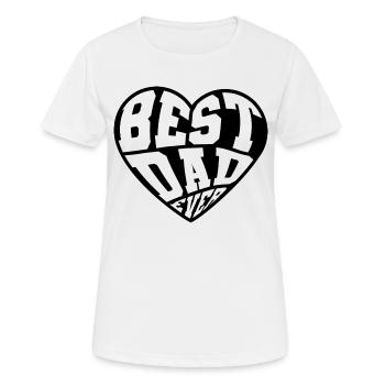 Bester Vater aller Zeiten! - Frauen T-Shirt atmungsaktiv - Weiß - Vorne - AI Model Female 172 dark (172cm)