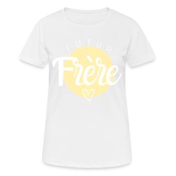 Futur frère - T-shirt respirant Femme - blanc - Devant - AI Model Female 172 dark (172cm)