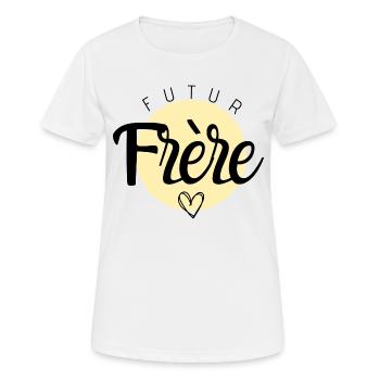 Futur frère - T-shirt respirant Femme - blanc - Devant - AI Model Female 172 dark (172cm)