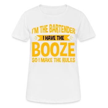 I Have The Booze So I Make The Rules 4 - Frauen T-Shirt atmungsaktiv - Weiß - Vorne - AI Model Female 172 dark (172cm)