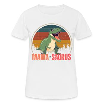 Maman saurus - T-shirt respirant Femme - blanc - Devant - AI Model Female 172 dark (172cm)