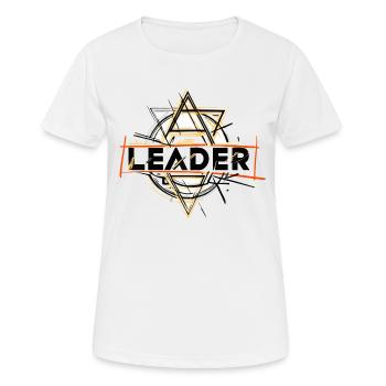 leader - Frauen T-Shirt atmungsaktiv - Weiß - Vorne - AI Model Female 172 dark (172cm)