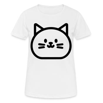 kitten - Women's Breathable T-Shirt - white - Front - AI Model Female 172 dark (172cm)