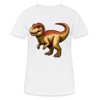 Dinosaure Tétranosaure - T-shirt respirant Femme - blanc - Devant - AI Model Female 172 dark (172cm)