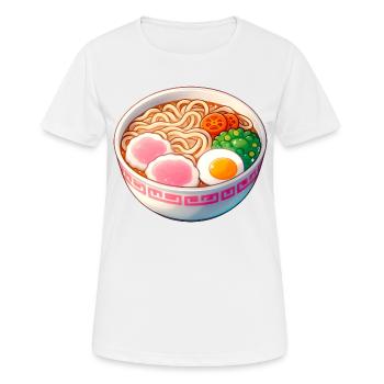 Ramen Meal Bowl - Women's Breathable T-Shirt - white - Front - AI Model Female 172 dark (172cm)