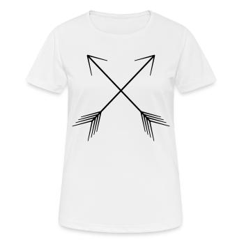 Arrows - Women's Breathable T-Shirt - white - Front - AI Model Female 172 dark (172cm)