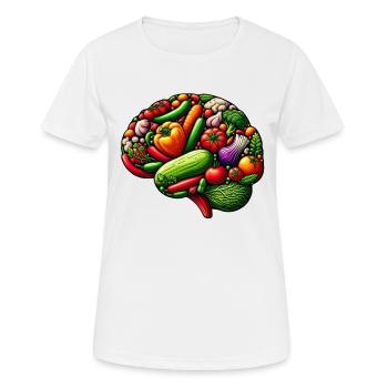 Brain Food - Women's Breathable T-Shirt - white - Front - AI Model Female 172 dark (172cm)