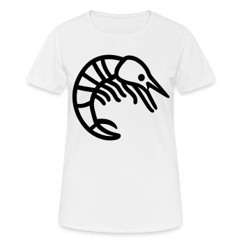 Crevette - T-shirt respirant Femme - blanc - Devant - AI Model Female 172 dark (172cm)