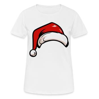 weihnachten nikolaus mütze - Frauen T-Shirt atmungsaktiv - Weiß - Vorne - AI Model Female 172 dark (172cm)
