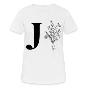 Minimalist flowers - Women's Breathable T-Shirt - white - Front - AI Model Female 172 dark (172cm)