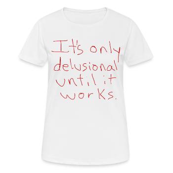 Byellas Imprimé délirant - T-shirt respirant Femme - blanc - Devant - AI Model Female 172 dark (172cm)