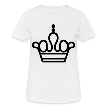 diadème - T-shirt respirant Femme - blanc - Devant - AI Model Female 172 dark (172cm)