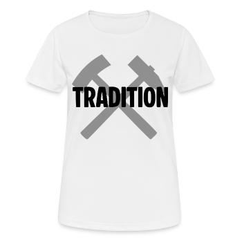 Tradition Erzgebirge - Frauen T-Shirt atmungsaktiv - Weiß - Vorne - AI Model Female 172 dark (172cm)