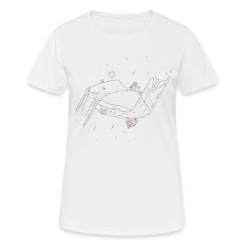 Iceland Psychedelic - Women's Breathable T-Shirt - white - Front - AI Model Female 172 dark (172cm)