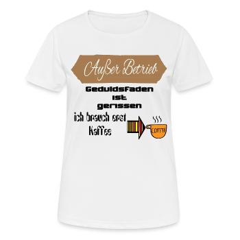 Out of order-patience is torn .. - Women's Breathable T-Shirt - white - Front - AI Model Female 172 dark (172cm)