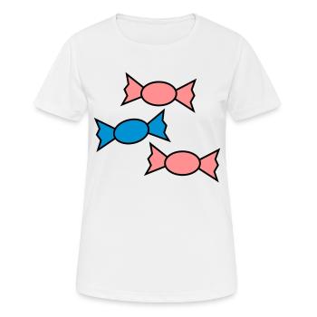 Bonbons - Frauen T-Shirt atmungsaktiv - Weiß - Vorne - AI Model Female 172 dark (172cm)