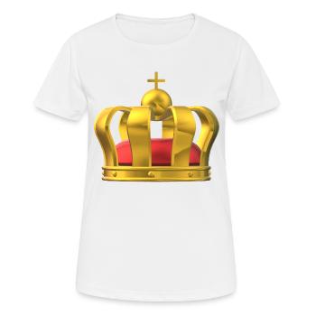 couronne - T-shirt respirant Femme - blanc - Devant - AI Model Female 172 dark (172cm)