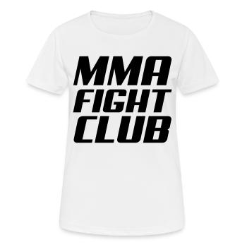 mma - Frauen T-Shirt atmungsaktiv - Weiß - Vorne - AI Model Female 172 dark (172cm)