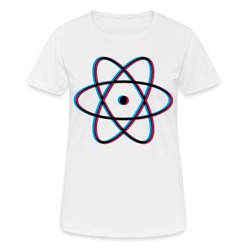 3d atome molécule recherche science étudiant wi - T-shirt respirant Femme - blanc - Devant - AI Model Female 172 dark (172cm)