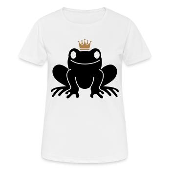 frog Prince - Women's Breathable T-Shirt - white - Front - AI Model Female 172 dark (172cm)
