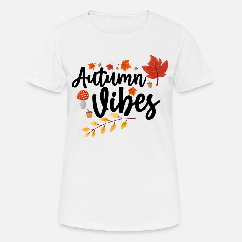 Fall vibes - Women's Breathable T-Shirt - white