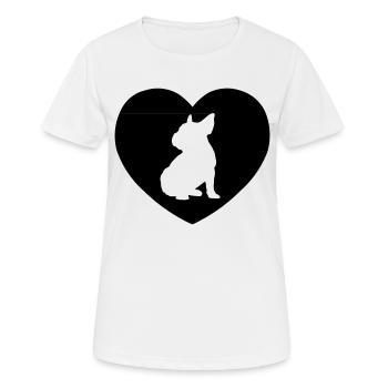 BULLY IN HEART - Women's Breathable T-Shirt - white - Front - AI Model Female 172 dark (172cm)