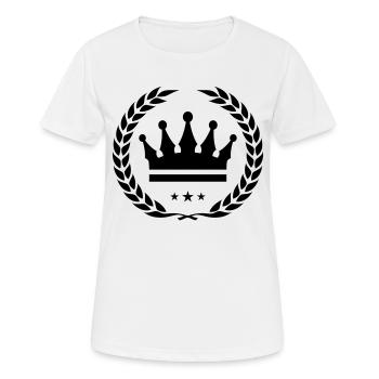 icône de couronne de couronne - T-shirt respirant Femme - blanc - Devant - AI Model Female 172 dark (172cm)