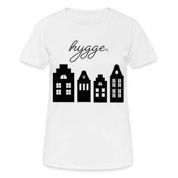 Inscription Hygge - Ville - T-shirt respirant Femme - blanc - Devant - AI Model Female 172 dark (172cm)