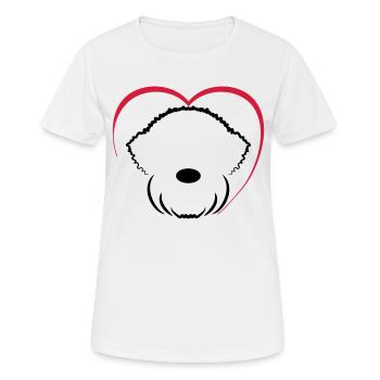LR1 3 - Frauen T-Shirt atmungsaktiv - Weiß - Vorne - AI Model Female 172 dark (172cm)