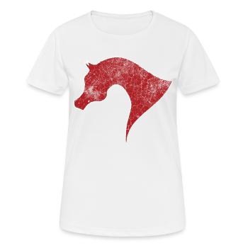arabic horse - Frauen T-Shirt atmungsaktiv - Weiß - Vorne - AI Model Female 172 dark (172cm)