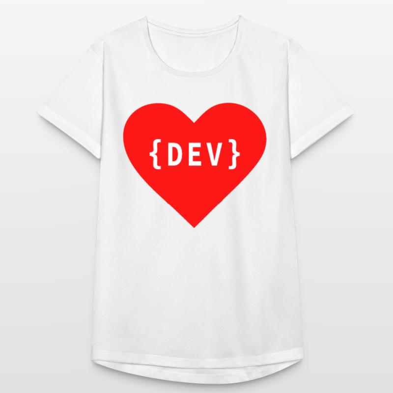 Software Developer, Liebe Code DEV Développeur Tag T-shirt respirant Femme