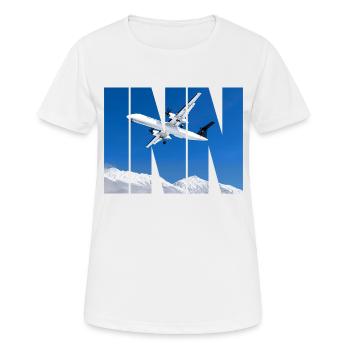 Innsbruck Airport - Women's Breathable T-Shirt - white - Front - AI Model Female 172 dark (172cm)
