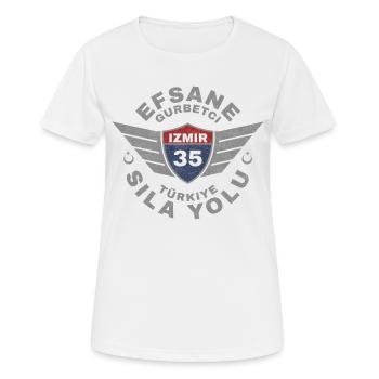 Izmir - T-shirt respirant Femme - blanc - Devant - AI Model Female 172 dark (172cm)