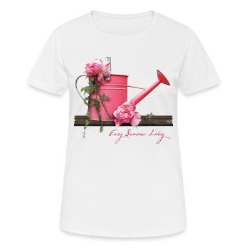 Vie estivale facile - T-shirt respirant Femme - blanc - Devant - AI Model Female 172 dark (172cm)
