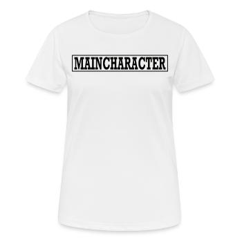 MAIN CHARACTER - Women's Breathable T-Shirt - white - Front - AI Model Female 172 dark (172cm)