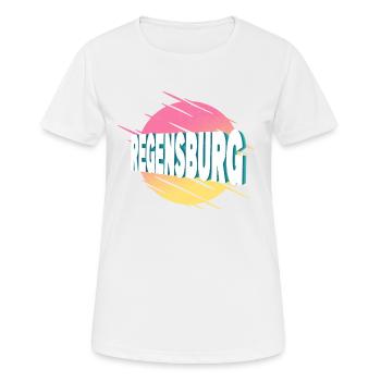 Regensburg Allemagne City Font Vintage Retro - T-shirt respirant Femme - blanc - Devant - AI Model Female 172 dark (172cm)