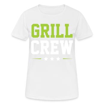 Équipe de grillades - T-shirt respirant Femme - blanc - Devant - AI Model Female 172 dark (172cm)