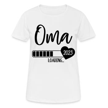 Oma 2023 - Frauen T-Shirt atmungsaktiv - Weiß - Vorne - AI Model Female 172 dark (172cm)