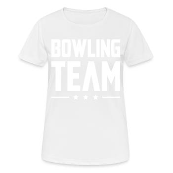 Bowling Team - Women's Breathable T-Shirt - white - Front - AI Model Female 172 dark (172cm)